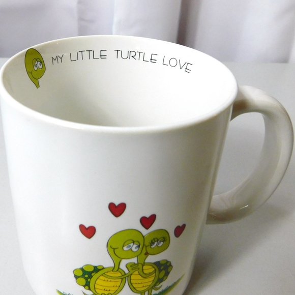 My Little Turtle Love Coffee Mug White Ceramic - Picture 5 of 7